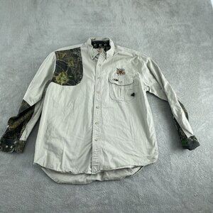 Mad Dog Gear By Stearns Mossy Oak Long Sleeve Shirt XL 100% Cotton 4721